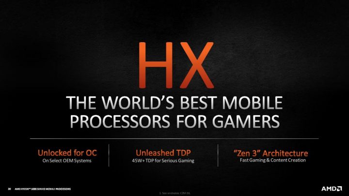 AMD Ryzen 5000 Mobile Series Diluncurkan di CES 2021 5 AMD Ryzen 5000 HX Mobile series