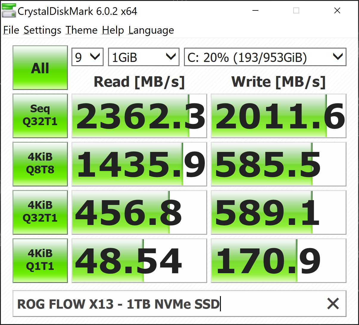 Analisis & Review AMD Ryzen 9 5980HS (di ASUS ROG FLOW X13) 20 31 Screenshot 141 INTERNAL SSD PERFORMANCE