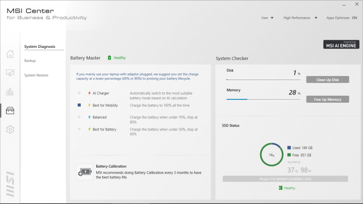 Review MSI Summit E15: Kencang, Elegan, Lengkap dan Aman 13 msi center 5