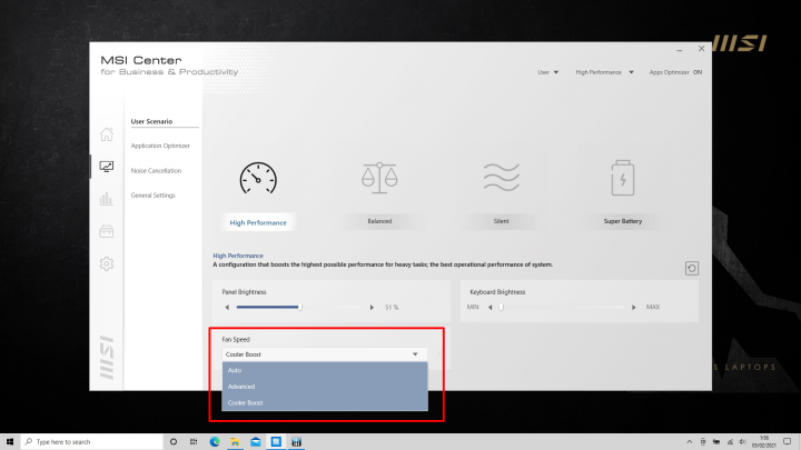 Review MSI Summit E15: Kencang, Elegan, Lengkap dan Aman 8 msi center 6