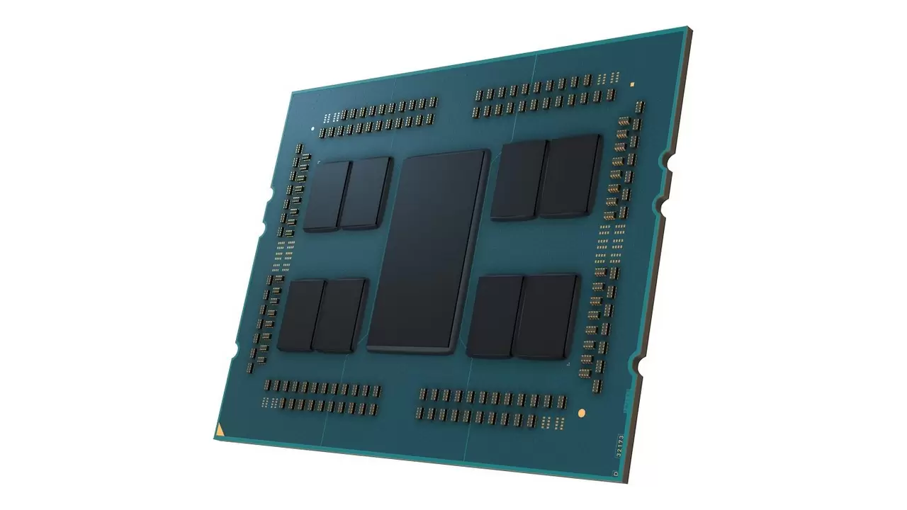 AMD EPYC 7003 Series Processor Delidded Left