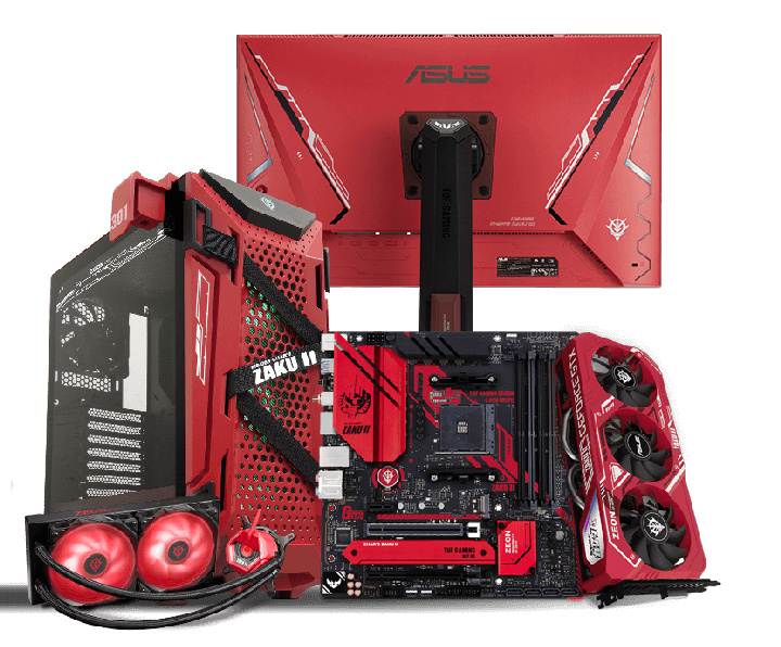 ASUS Luncurkan 5 Komponen PC ZAKU Gundam ASUS