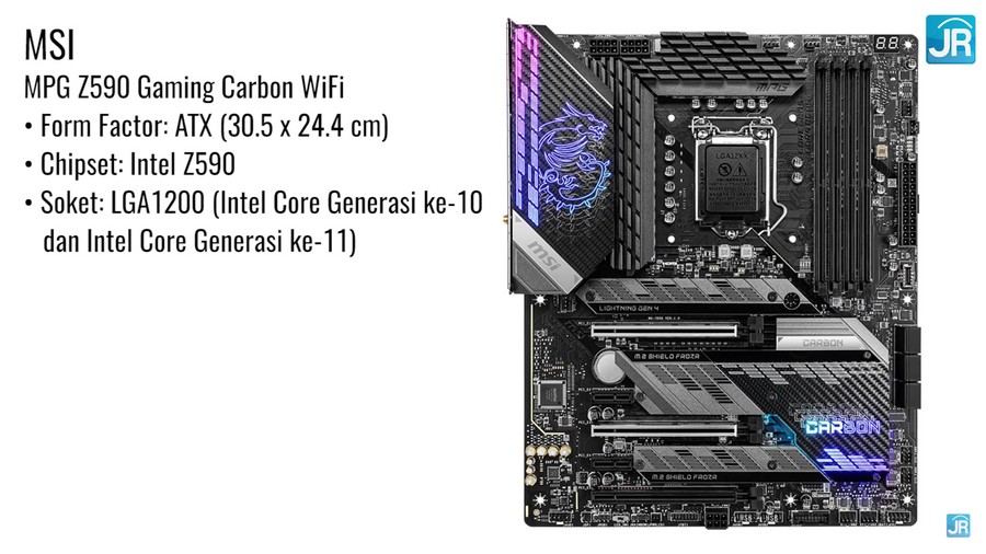 Review Motherboard MSI MPG Z590 Gaming Carbon WiFi