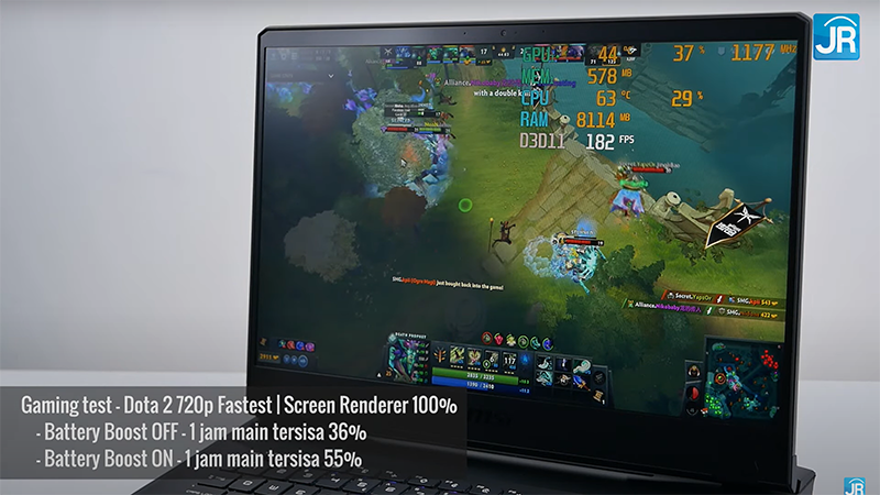 gaming test battery