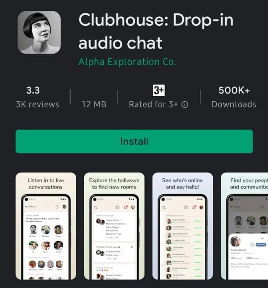 Clubhouse Sudah Tersedia di Google Playstore Indonesia 31 Clubhouse 1ksdla