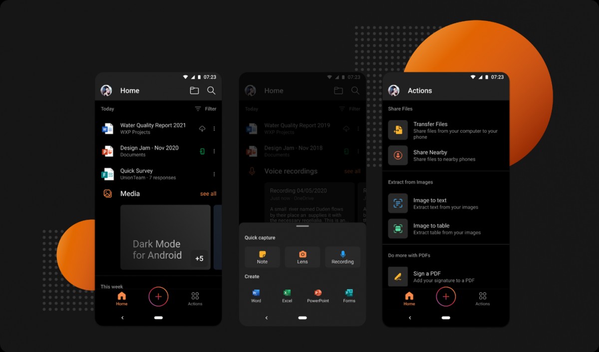 Microsoft Office untuk Android Dapatkan Dark Mode 7 microsoft office dark mode