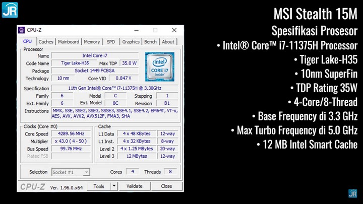 Review MSI Stealth 15M: Laptop Gaming Ultraportable, Sangat Tipis, Sangat Ringan 1 review MSI Stealth 15M 10