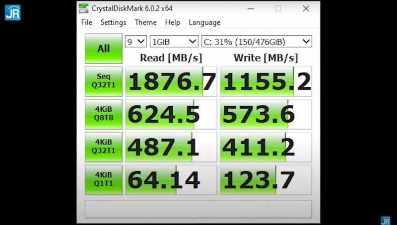 crystaldisk mark