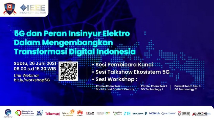 Webinar BKE PII, Kemenkominfo dan IEEE, Bahas Soal 5G, Ekonomi Kreatif dan Transformasi Digital 30 Webinar BKE PII IEEE