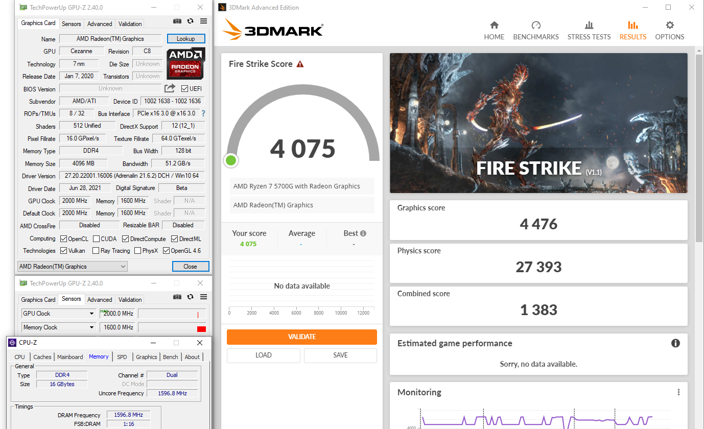 Review AMD Ryzen 7 5700G 'Cezanne' : Alternatif Ryzen 7 5800X ? 28 5700G GPU DEF2