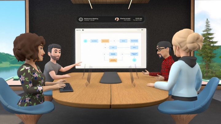 Facebook meluncurkan aplikasi VR Meeting Horizon Workroom 17 Facebook Metting Online VR Horizon Workroom 1