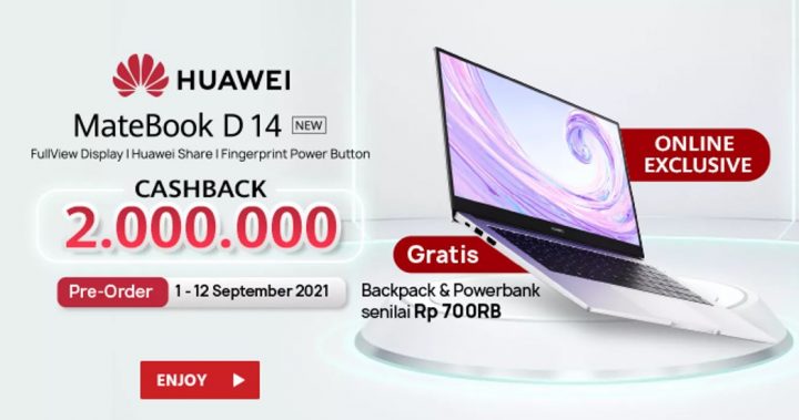 Huawei Luncurkan MateBook D14 dan D15 (2021), Ekslusif di JD.ID 2 Huawei Matebook D14 dan Matebook D15 2021
