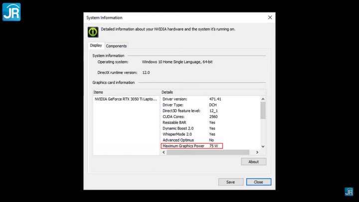 Review NVIDA GeForce RTX 3050 Ti & RTX 3050 di Laptop Acer Nitro 5 (2021) 12 Review NVIDIA Geforce RTX 3050 Series di Acer Nitro 5 2021 27