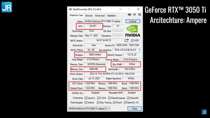 Review NVIDA GeForce RTX 3050 Ti & RTX 3050 di Laptop Acer Nitro 5 (2021) 5 Review NVIDIA Geforce RTX 3050 Series di Acer Nitro 5 2021 (14)