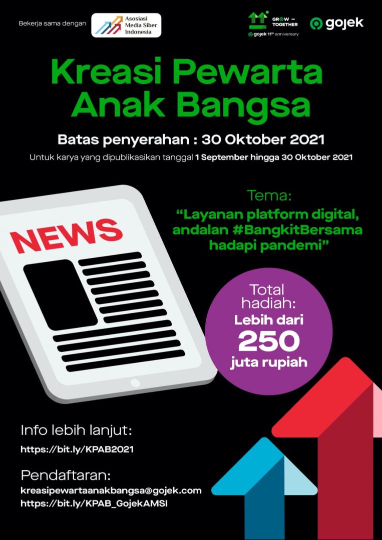 Direct Release: Gojek dan AMSI Gelar Penghargaan Karya Jurnalistik Kreasi Pewarta Anak Bangsa 1 KPAB GOJEK 2021