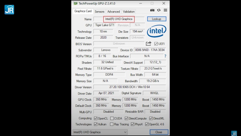 Review Lenovo Legion 5i Pro: Laptop Super Kencang & Lengkap untuk Gamer dan Content Creator 8 graphics int