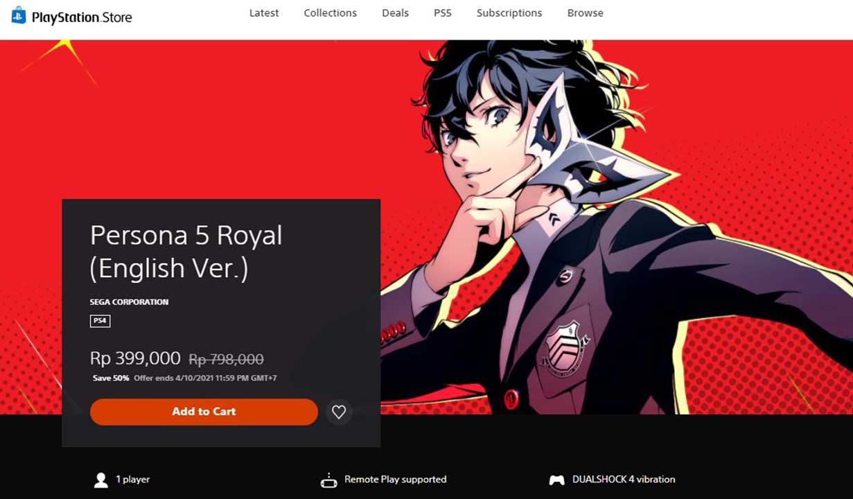 Rayakan TGS 2021, Playstation Store Hadirkan Diskon Besar-Besaran! 14 persona 5 royal eng ver.