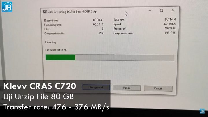 Review SSD Klevv CRAS C720 27