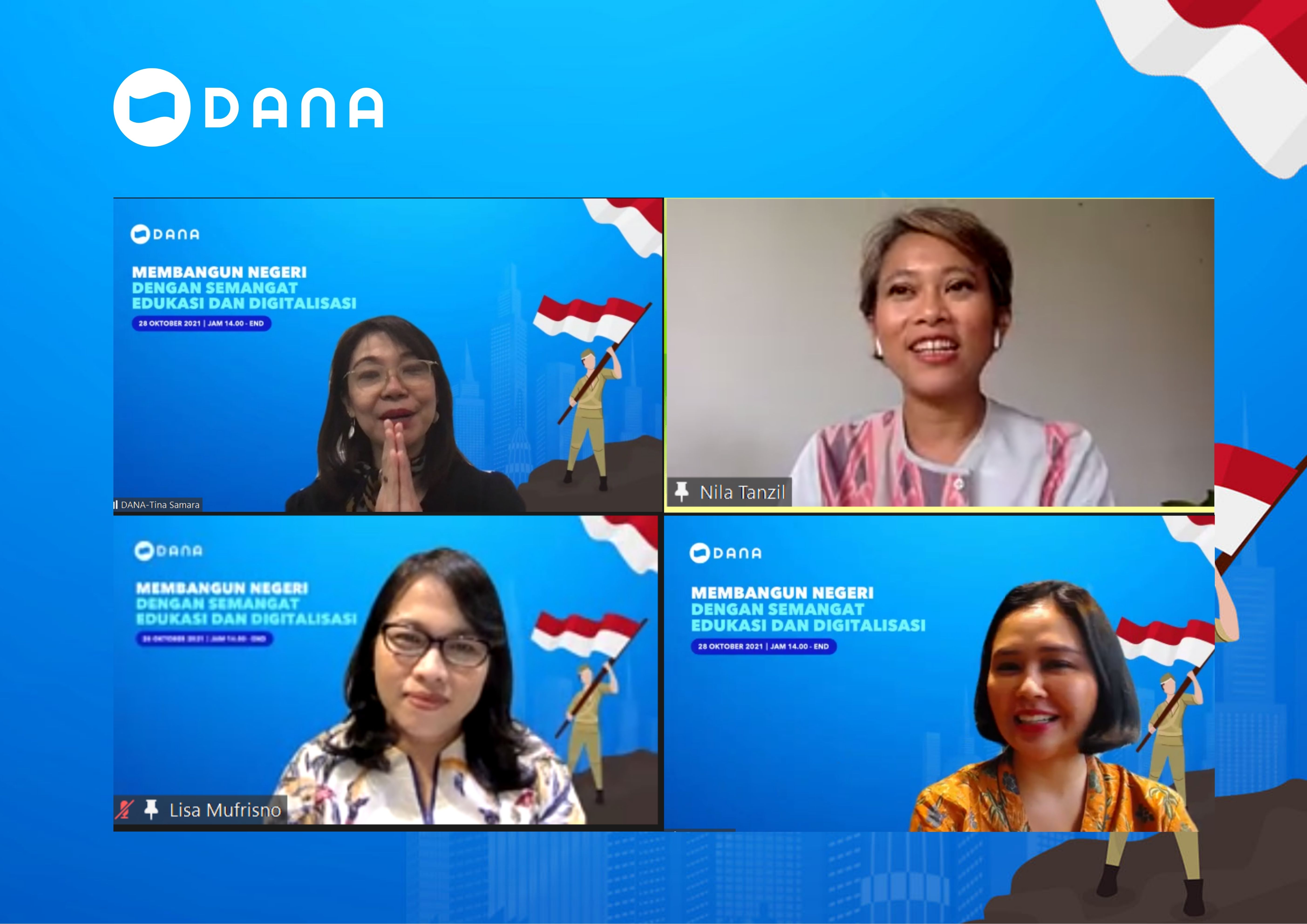 Tangkapan Layar Diskusi Media DANA Untuk Negeri