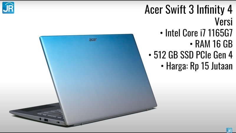Review Acer Swift 3 Infinity 4: Laptop EVO Murah dengan RAM 16GB dan SSD Super Kencang 5 harga varian