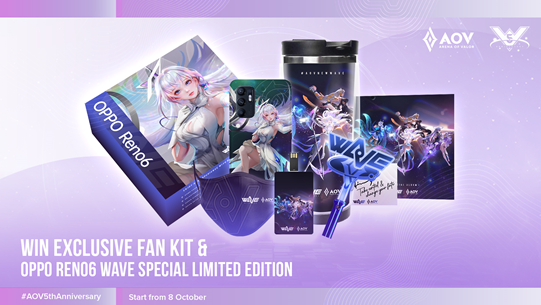 Direct Release: OPPO Reno6 WaVe Special Limited Edition, Smartphone Gaming Edisi Spesial Untuk Fans OPPO dan AOV di Indonesia 6 image