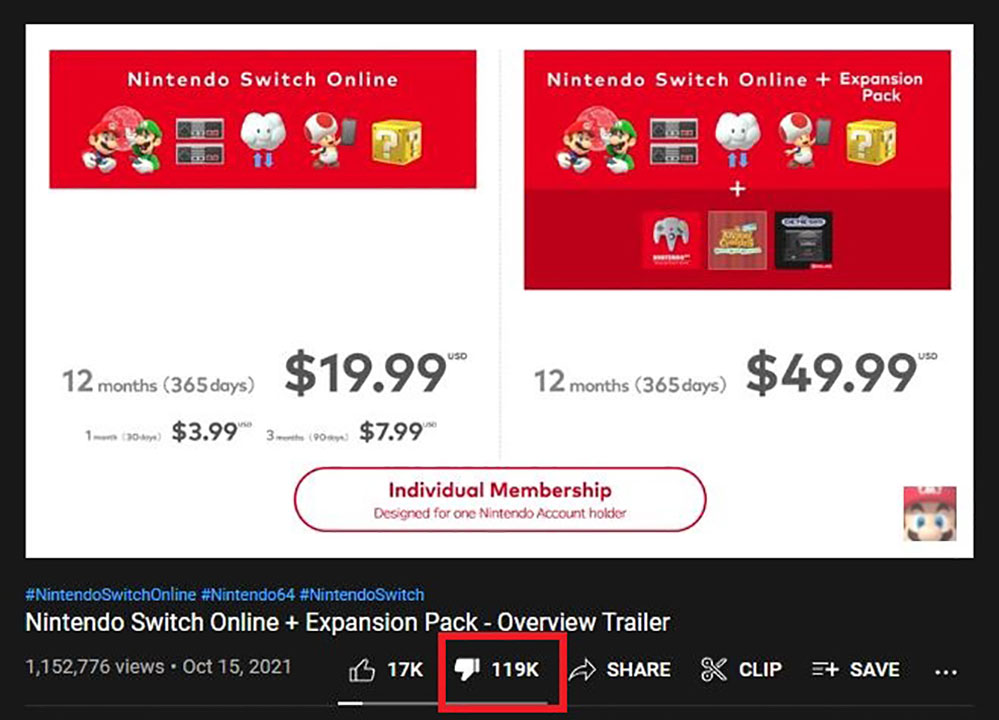 nintendo switch online expansion pack