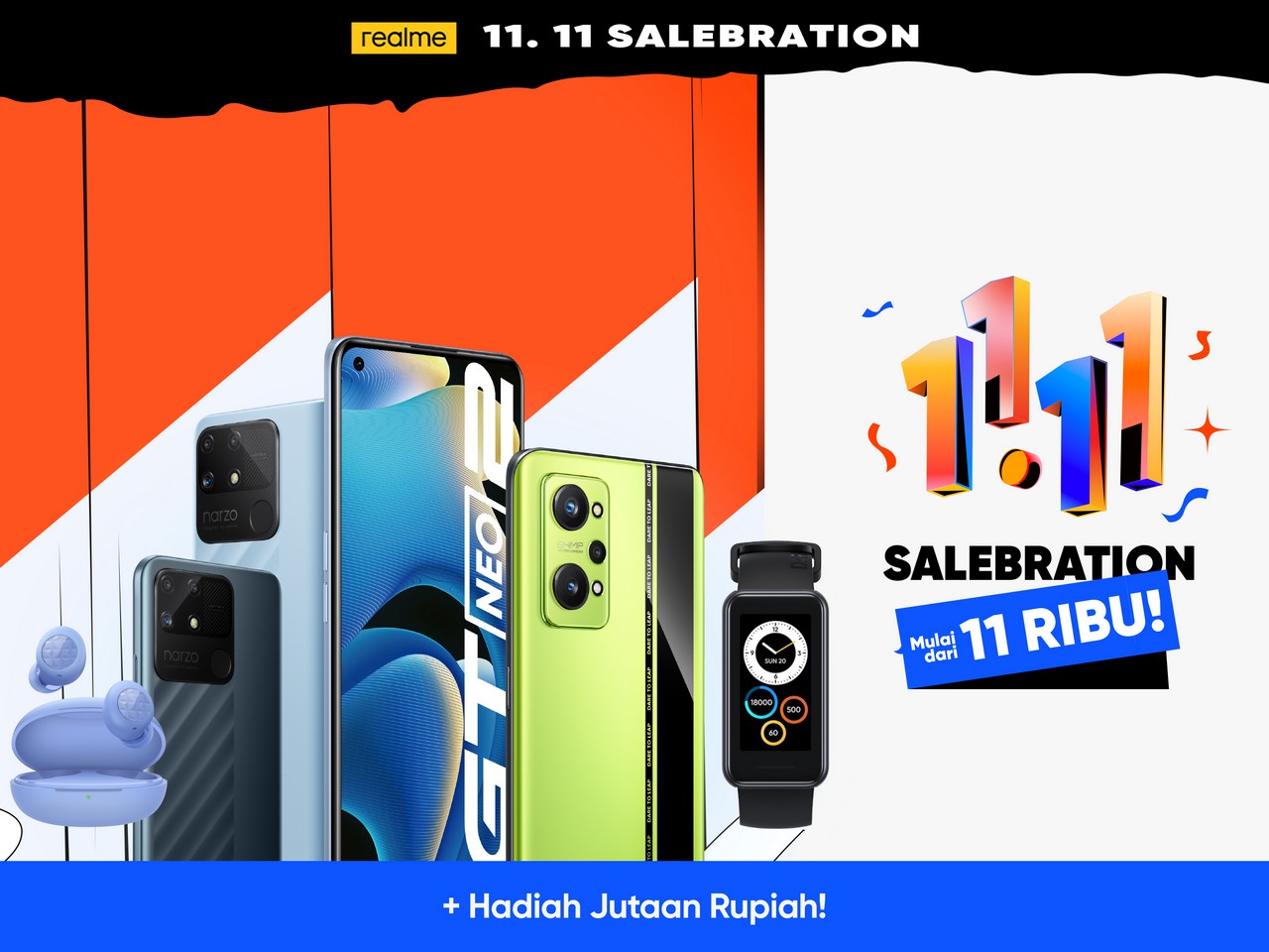 Direct Release: Event realme 11.11 SALEbration, Perangkat realme Mulai Rp 11.000 dan Diskon Hingga 50% 22 realme Salebration 11.11