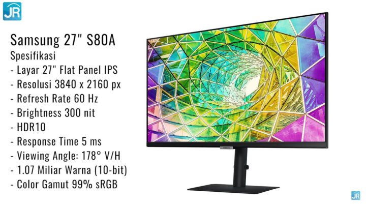Review Monitor Samsung S80A 27 Inci: Monitor 4K HDR Kaya Warna, Akurasi Tinggi, dengan Fitur Profesional 14 Review Monitor Samsung S80A 24