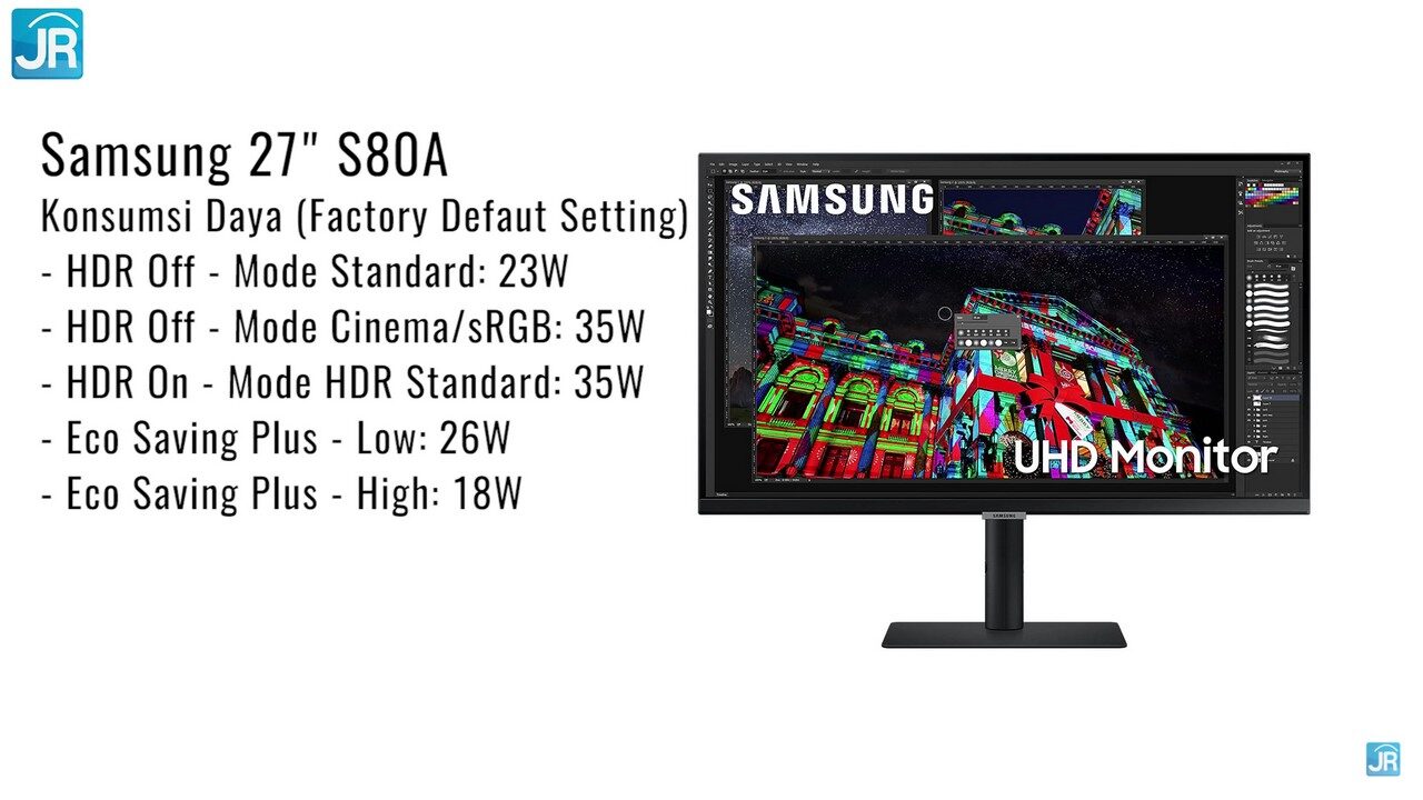 Review Monitor Samsung S80A 27 Inci Monitor 4K HDR Kaya Warna, Akurasi