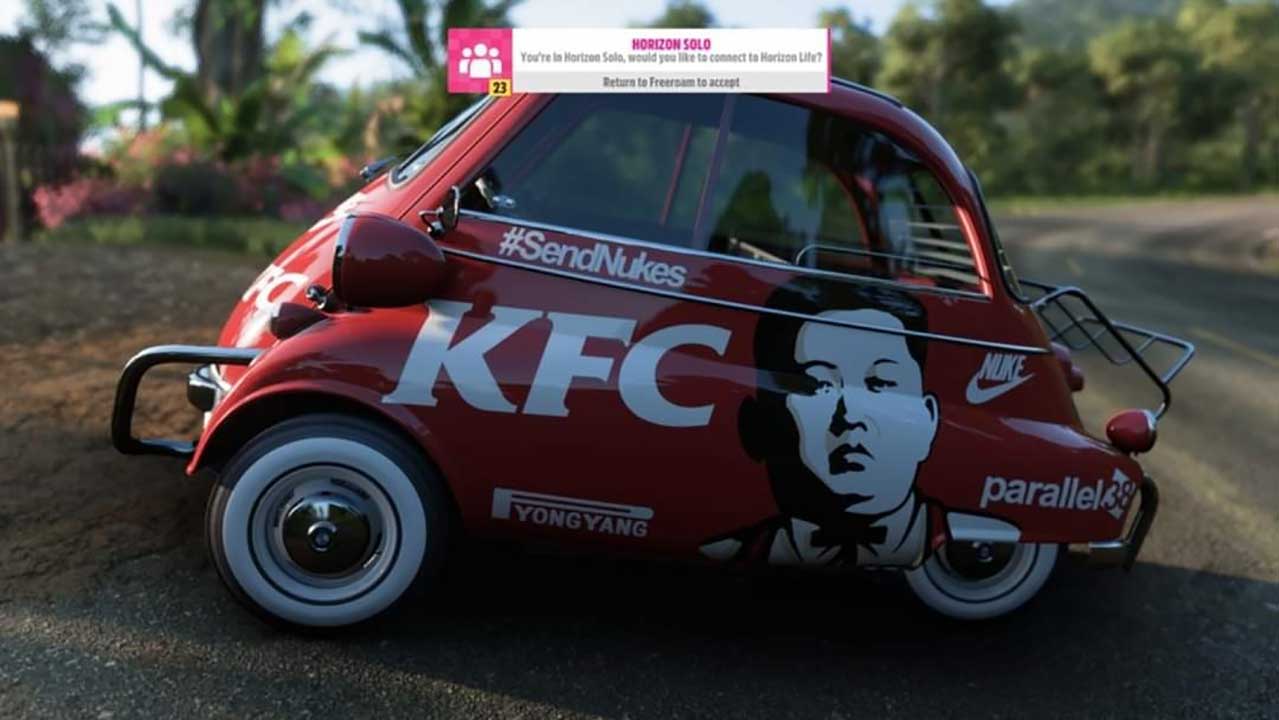 forza horizon 5 kim jong un