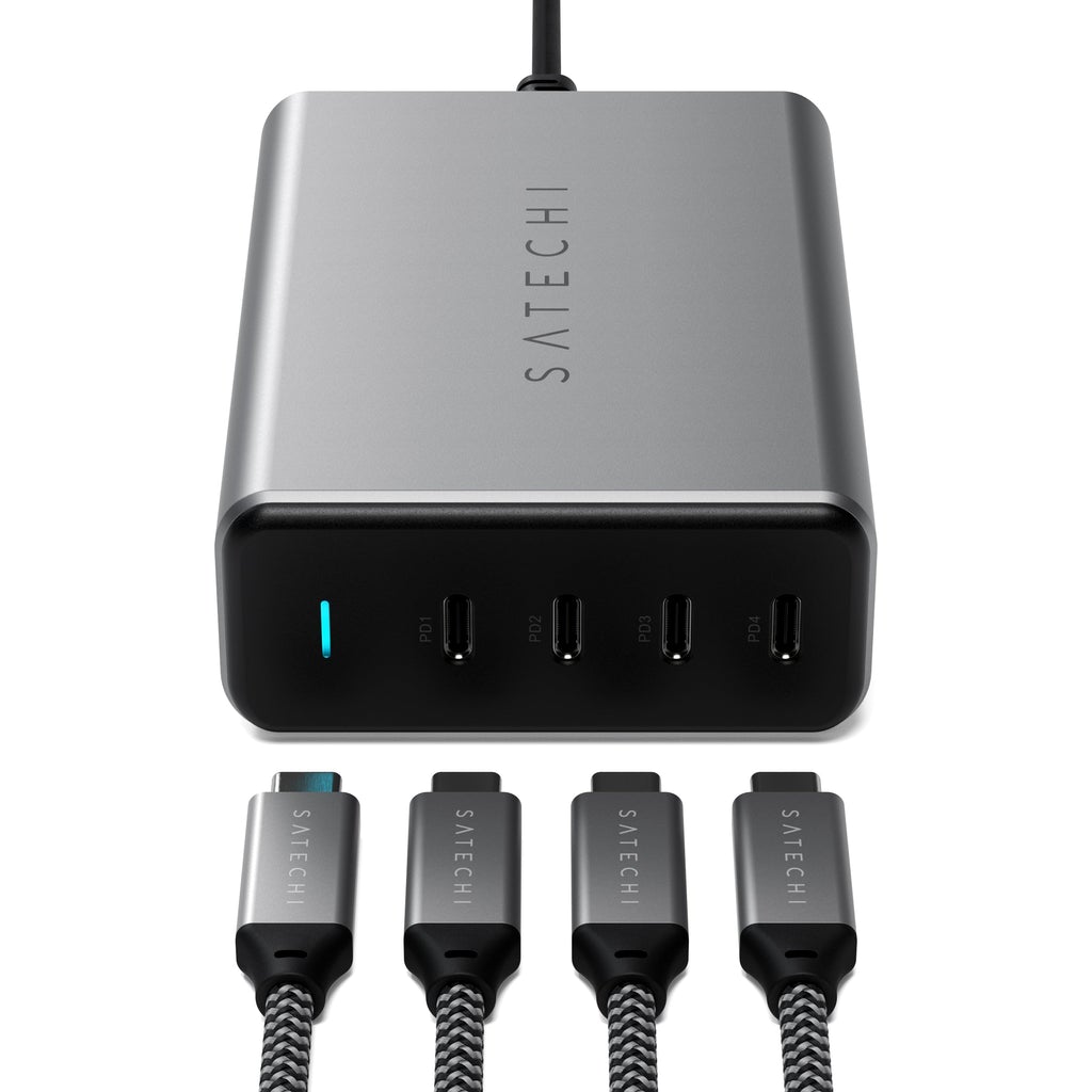 165w usb c 4 port pd gan charger wall chargers satechi