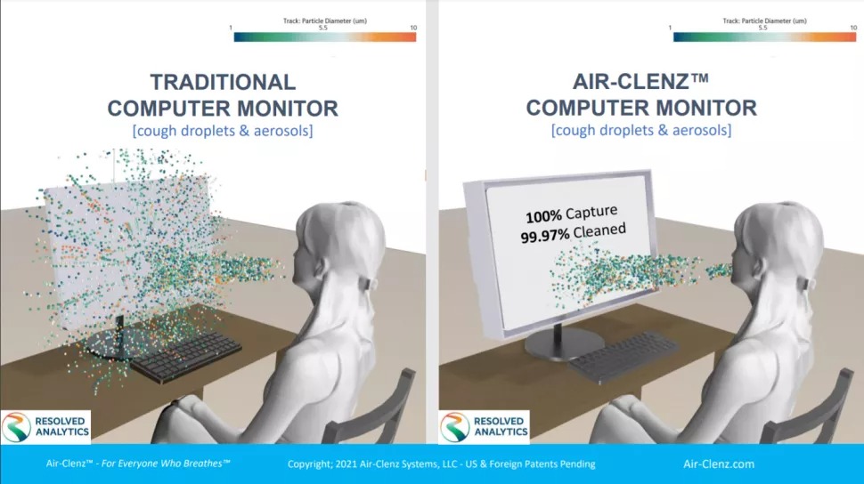 Air-Clenz Monitor dengan  pembersih udara