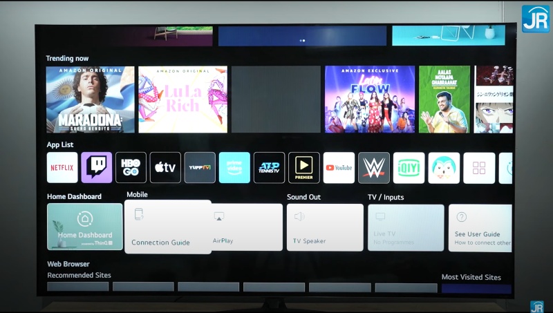 Review Smart TV LG 65QNED91: Memukau dgn Quantum Dot, Nano Cell, dan Mini LED 16 fungsi dan kontrol app tv 4
