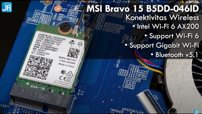 Review MSI Bravo 15 B5DD-046ID: Laptop Gaming Murah dengan AMD Ryzen dan Radeon 8 konektivitas 2