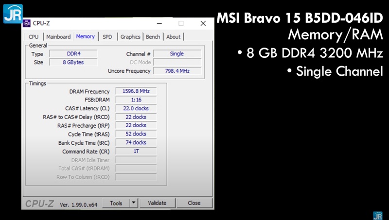Review MSI Bravo 15 B5DD-046ID: Laptop Gaming Murah dengan AMD Ryzen dan Radeon 5 ram 2