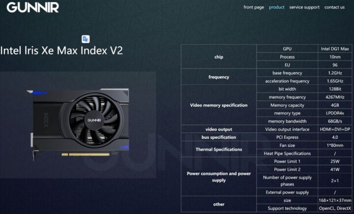 Gunnir Luncurkan Discrete Graphics Intel DG1 3 Gunnir Intel DG1 Iris Xe Max