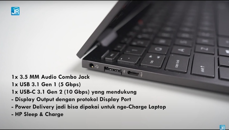 Review HP Envy x360 13-ay1054A: 2-in-1 Murah untuk Kualitas dan Kelasnya 23 konektor kiri 1