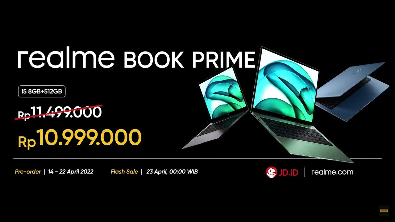 Harga realme book Prime Indonesia