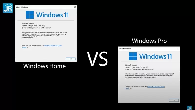 W11 Pro vs Home 5