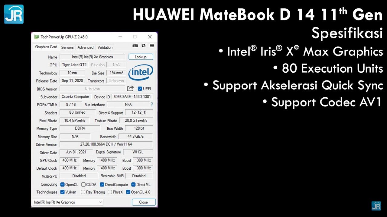 Review Huawei MateBook D14 11th Gen: Penampilan Cakep, Produktivitas Lancar 3 review Huawei Matebook D14 11th Gen