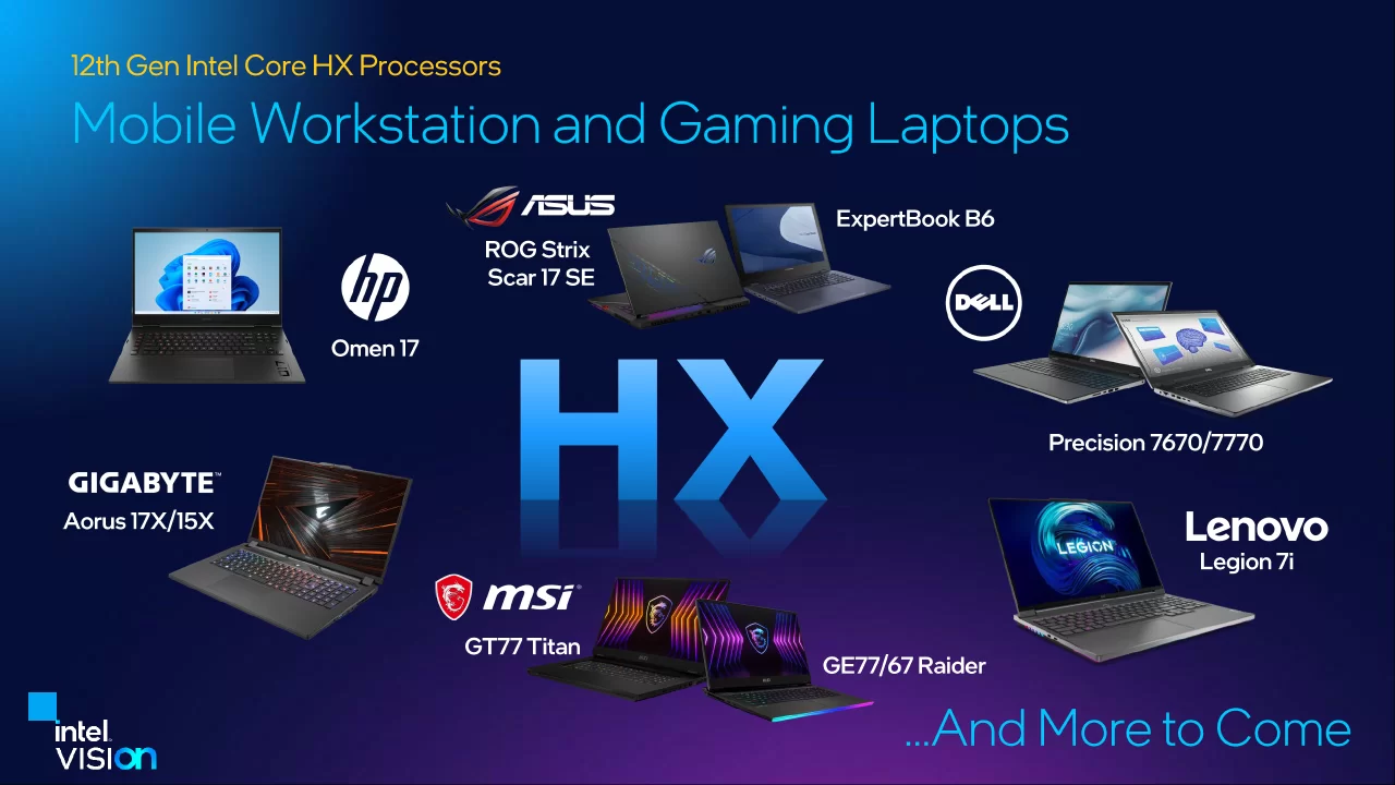 CPU Intel Core Gen 12 Seri HX Dirilis: Laptop Gaming & Workstation Makin Kencang 8 Intel Vision 2022 HX Processor 06