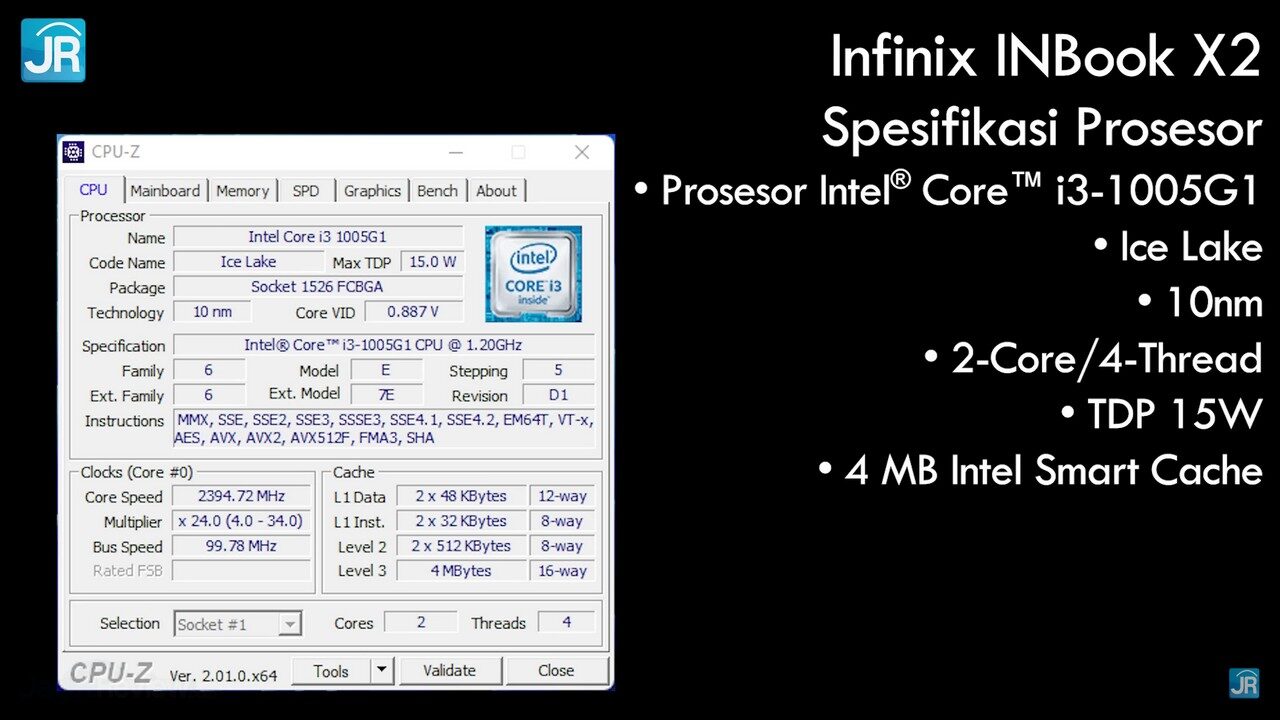 review Infinix INBook X2 Core i3 8GB