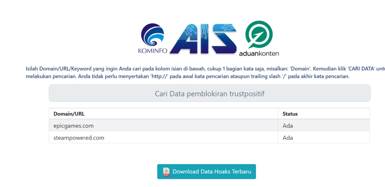 Epic Games dan Steam diblokir kominfo 3
