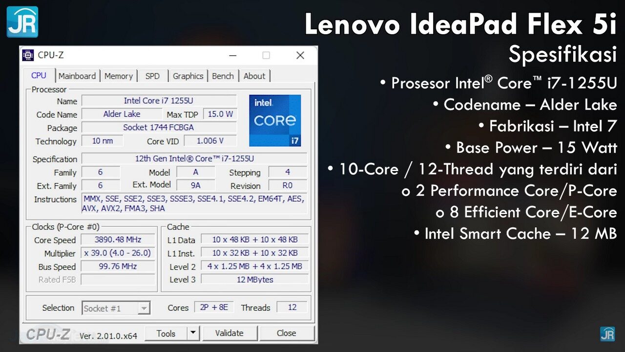Intel i7 1255u Intel i7 1255u