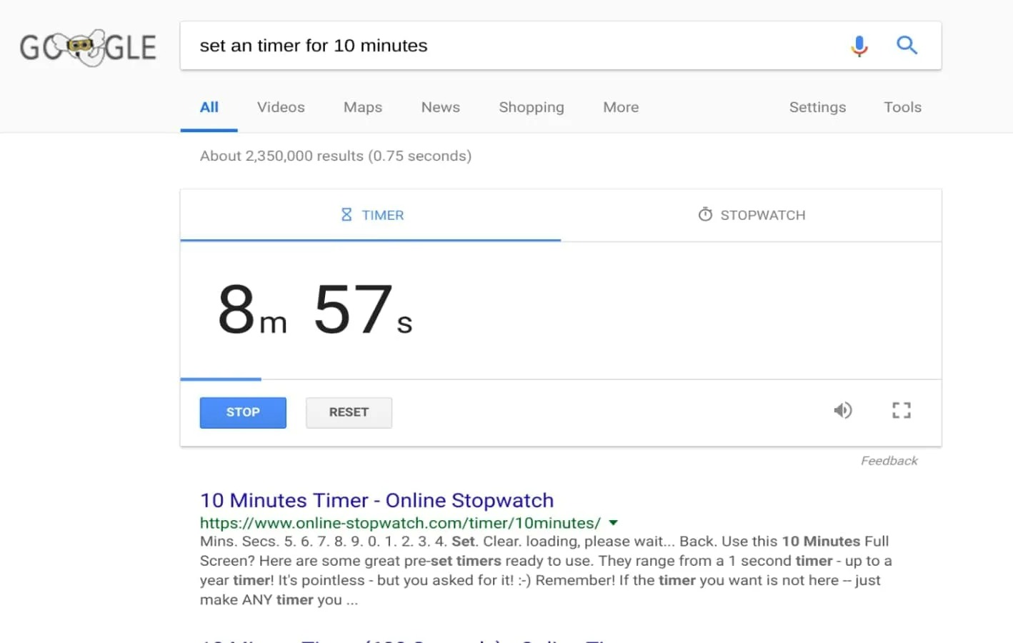 Online Stopwatch dan Timer Milik Google Search Hilang, Ada Apa? 2 a5015bb28afc08eb69a166538895e51a