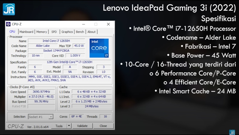 lenovo ideapad gaming 3i 2022 Intel Core 12 4