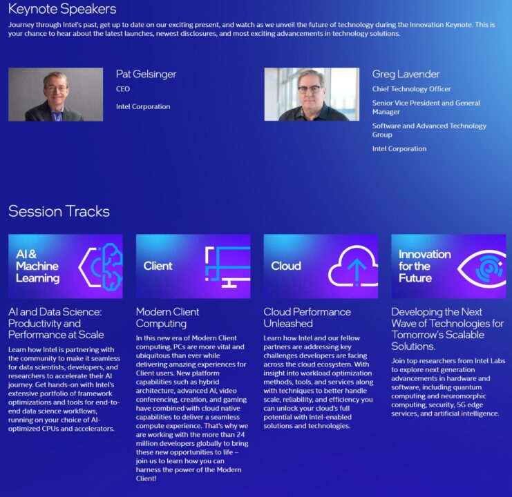 Intel Innovation 2022 - Intel Core Gen 13 Raptor Lake