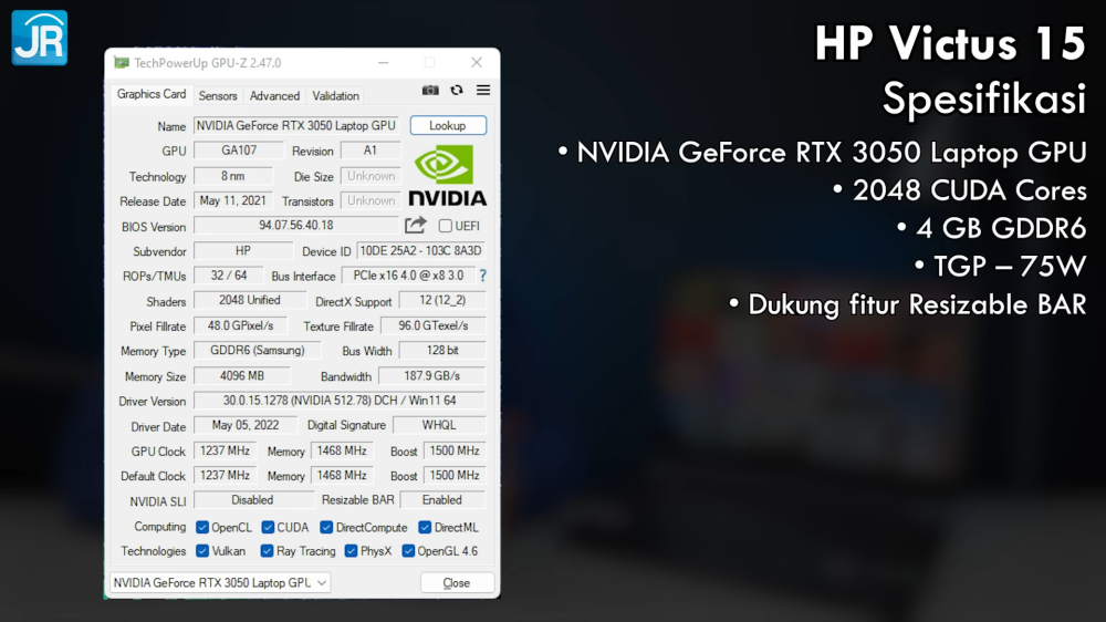 Review HP Victus 15-fb0009AX: Murah, Kencang dan Komplit! 7 HP Victus 15 fb0009AX 9