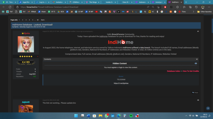 Data Indonesia Bocor PLN, Indihome, Polri