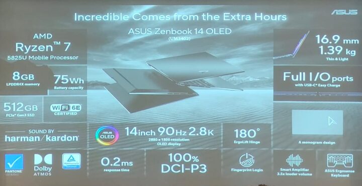 ASUS ZenBook 14 OLED Resmi Dirilis di Indonesia, Pakai Opsi Prosesor Intel dan AMD 3 Spesifikasi ASUS Zenbook 14 OLED AMD